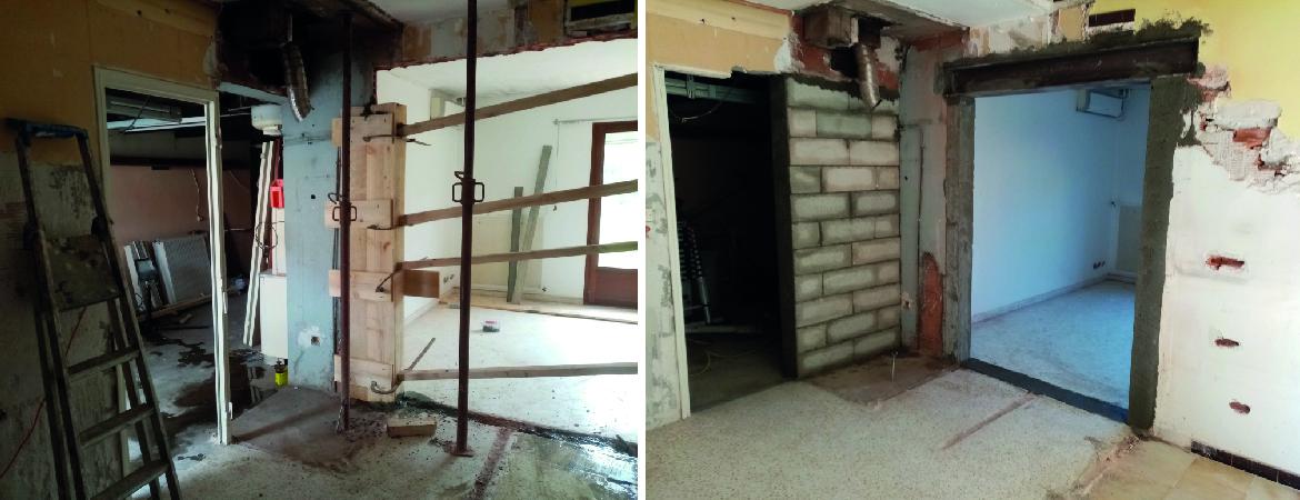 Rénovation, ouverture de mur porteur, Entraigues sur la Sorgue et Vaucluse